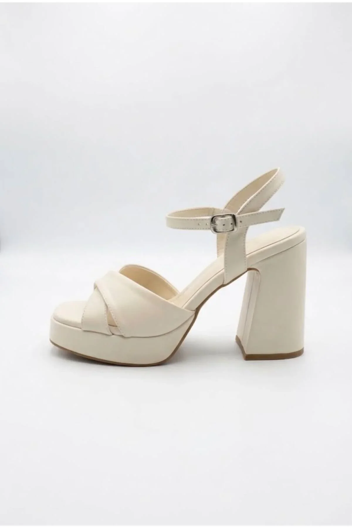 MAJES 10 CM KALIN TOPUKLU PLATFORM GELİN AYAKKABISI